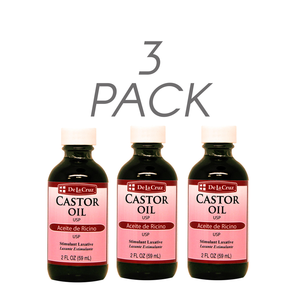 De La Cruz Castor Oil. USP. Pure, Natural Stimulant Laxative. 2 Fl Oz. Pack of 3 324286155026 eBay
