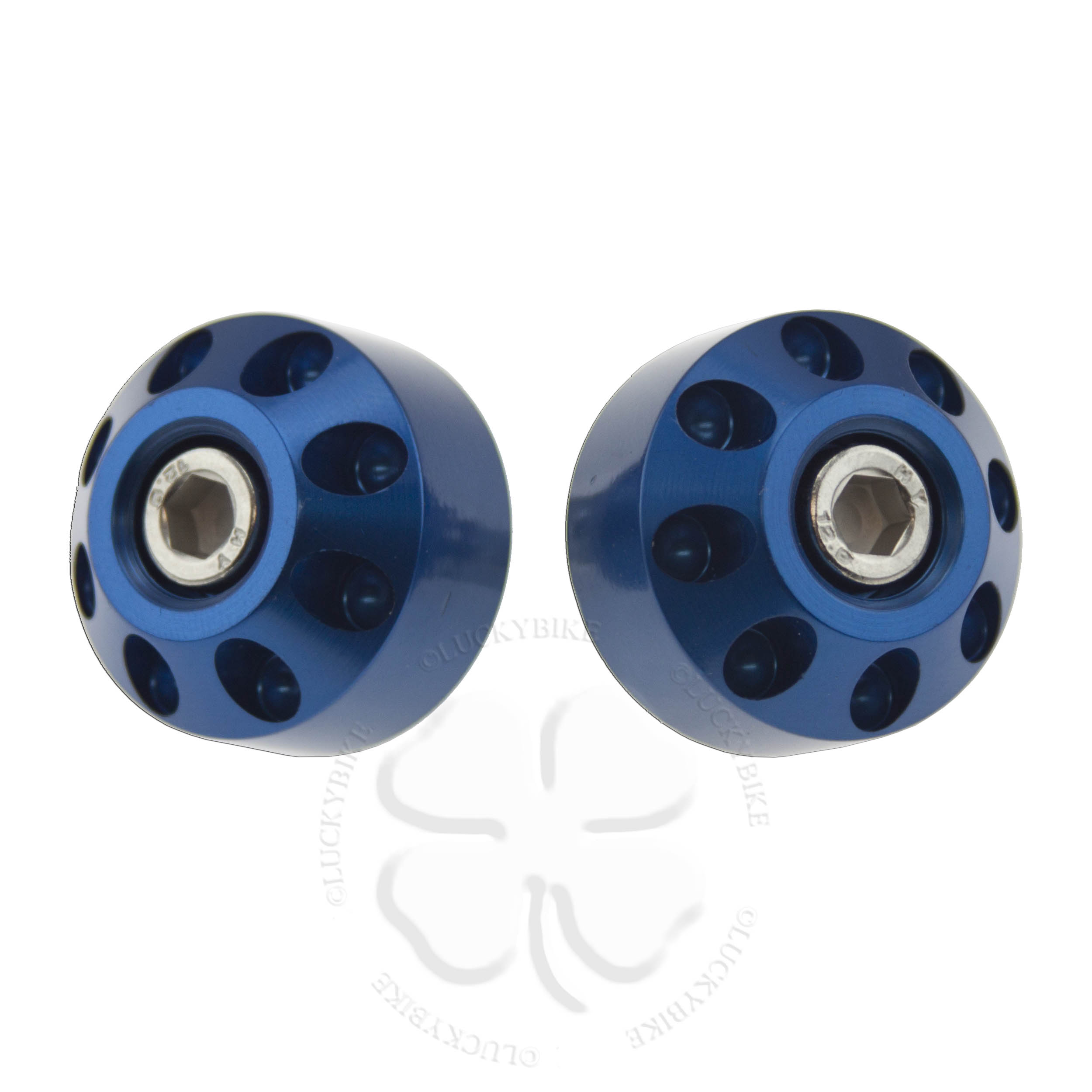 Handle Bar 22mm Left Right Blue Ends Universal CNC Apollo Hand