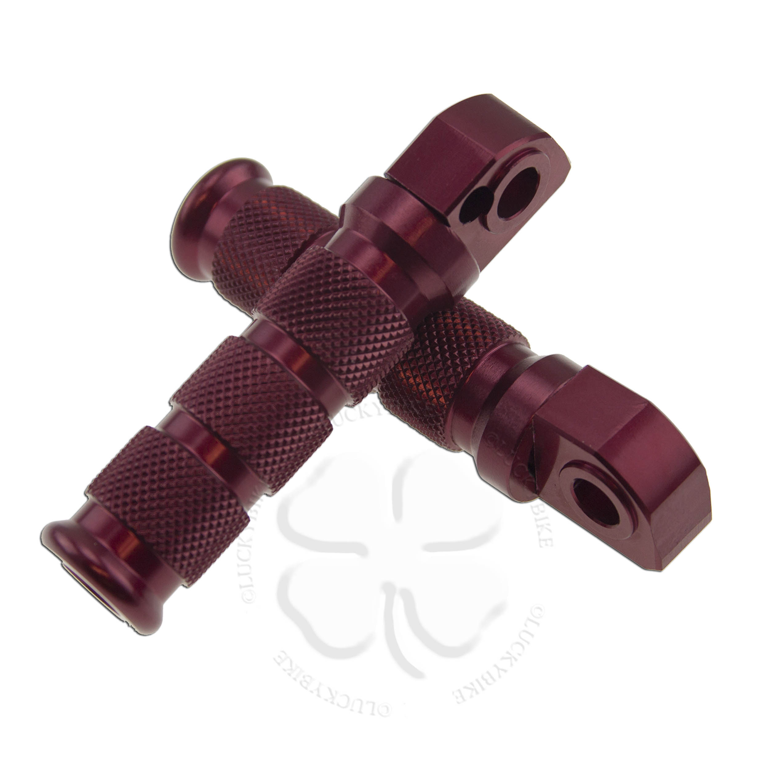 Pegs - Rear - Yamaha 10mm - Round Sport Red