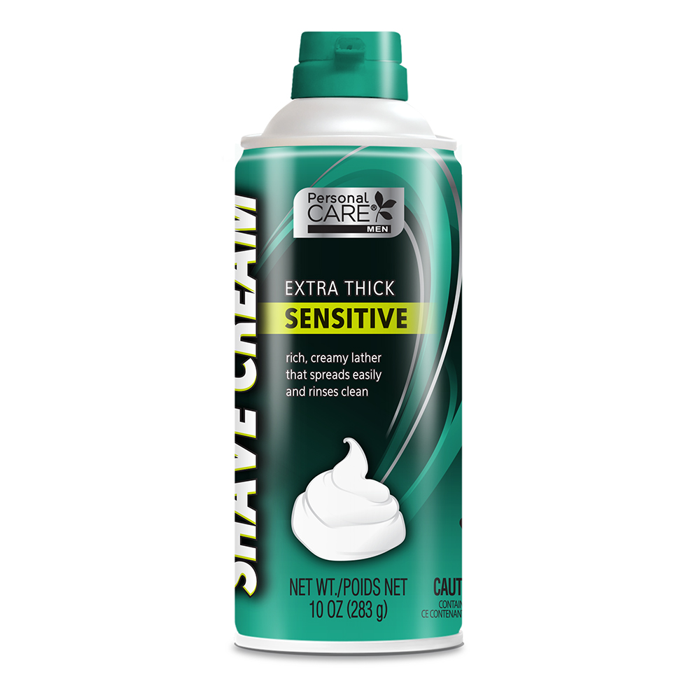 Personal Care Extra Thick Men's Shave Cream. Sensitive Skin
