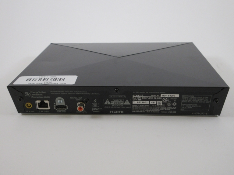 Sony BDPS3200 BluRay Disc/DVD Player with Remote eBay