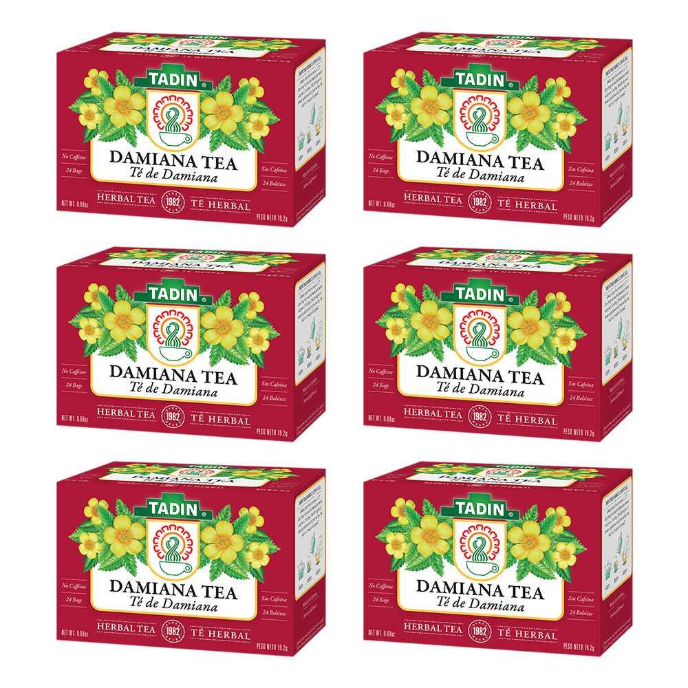 Tadin Damiana Herbal Tea. Improves your Libido. 24 Teabags. 0.5 oz